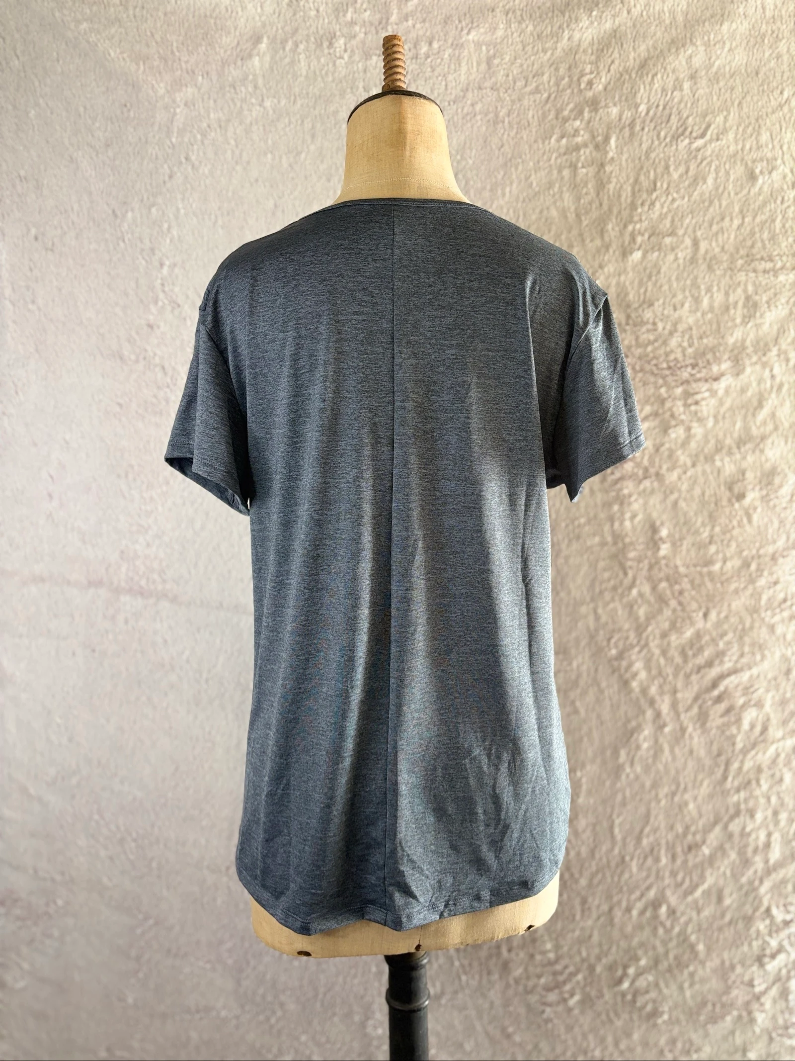 T-shirt de esportes cinza mescla feminina T.G/GG – photo 3
